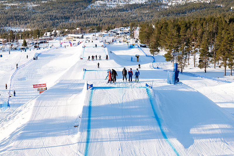 Skicross i Idre Fjäll