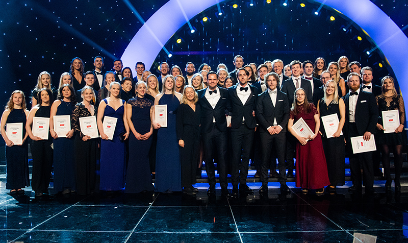 Mottagare av Elitidrottsstipendiet 2019. Foto: Bildbyrån.