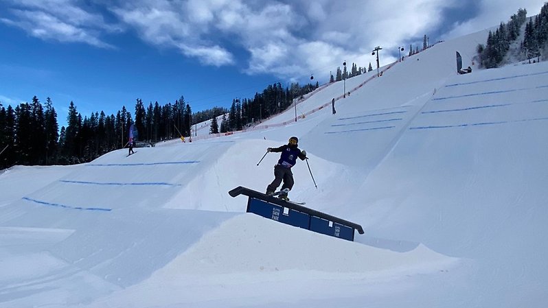 Stort internationellt startfält och landslagsåkare var på plats under Swedish Slopestyle Tour i Kläppen.