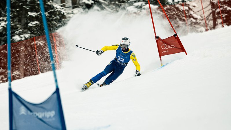 Alvin Noaksson under världscuppremiären i Pinzolo, Italien, den 20-21 december 2024. Foto: @ulyssedaessle @fistelemark. 