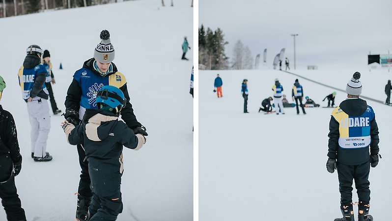 Alla på snö i Vännäs. Foto: Amelie Näslund/Liljaskolan.